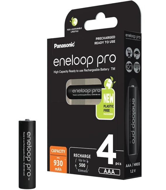 Baterías recargables Eneloop Pro AAA