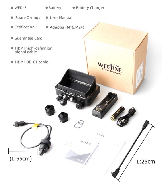 Caja y Monitor Weefine WED-5